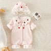 婴儿连体衣婴儿衣服女宝宝网红婴儿连体衣衣服0到3个月哈衣儿 商品缩略图1