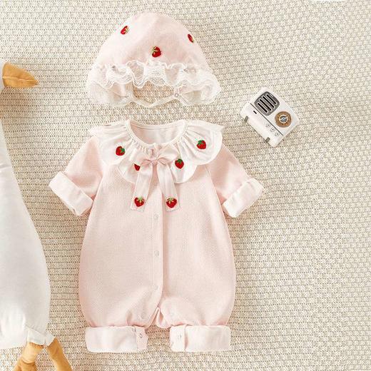 婴儿连体衣婴儿衣服女宝宝网红婴儿连体衣衣服0到3个月哈衣儿 商品图1