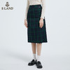 衣恋学院风A字格纹不对称半身裙EEWHB49H3M 商品缩略图1