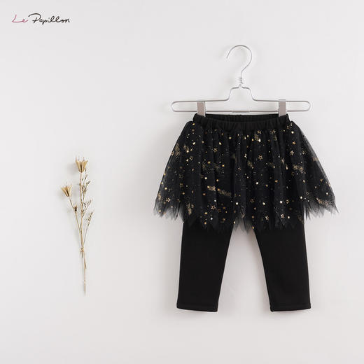 【马克珍妮 法式系列】新款宝宝秋冬装 女童打底裙裤213521 商品图2