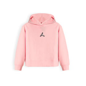 AIR JORDAN乔丹女童装秋AJ运动纯棉连帽套头卫衣JD2132093