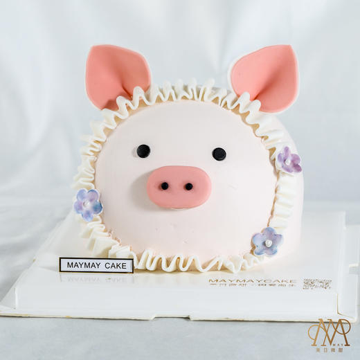【3793】可爱粉色·圆圆猪头蛋糕 商品图1
