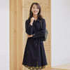 【休闲复古，气质好搭】慕云姿2021秋季新款 撞色翻领中长款连衣裙外套 商品缩略图1