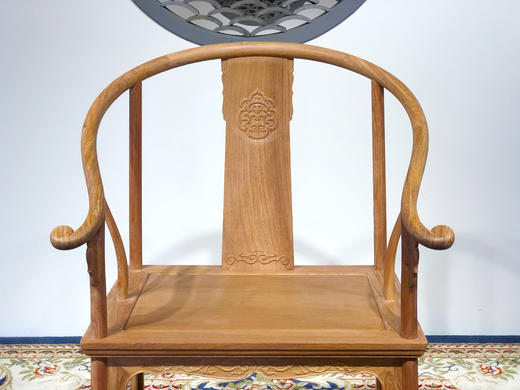红桥红  家具严选  缅甸花梨（大果紫檀）【国博 团花圈椅】 商品图3