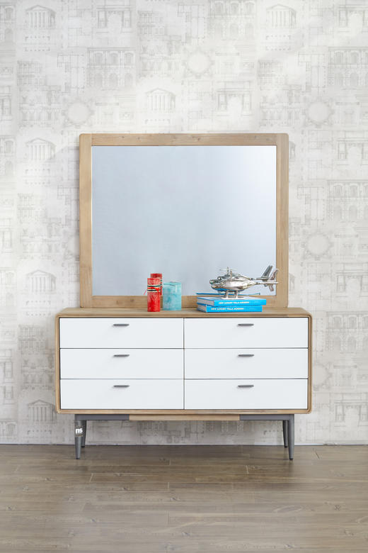 NS家居nsfurniture进口实木斗柜+化妆镜NSCB-ALB WHT B04/NSDE-ALB WHT B05 商品图10