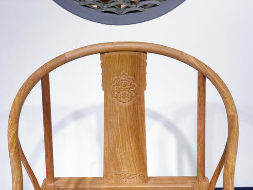 红桥红  家具严选  缅甸花梨（大果紫檀）【国博 团花圈椅】 商品图4