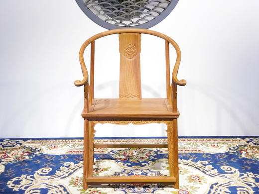 红桥红  家具严选  缅甸花梨（大果紫檀）【国博 团花圈椅】 商品图2