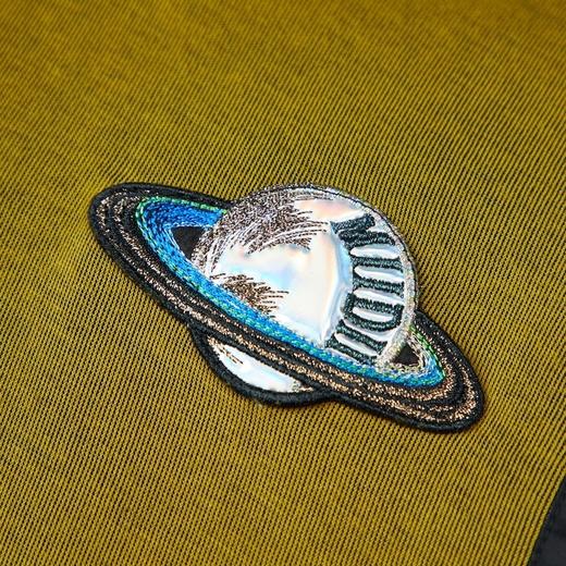 谜底2021秋季新款撞色拼接休闲连帽宽松卫衣连衣裙长袖213ML1742 商品图3