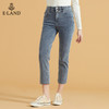 衣恋简约裤脚磨边修身牛仔裤EETJB49C2C 商品缩略图2