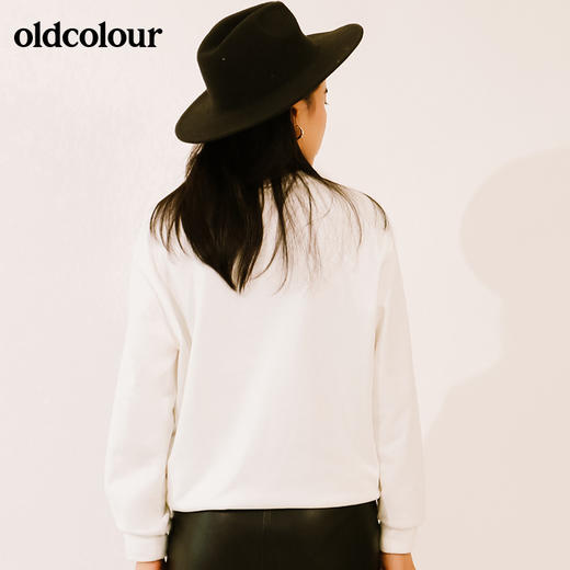 oldcolour秋季时尚宽松纯棉圆领长袖卫衣M33023345 商品图2
