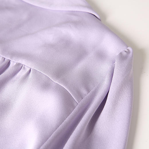 EITIE爱特爱秋季新款时尚通勤简约舒适显瘦系带衬衫女上衣6713401 商品图9