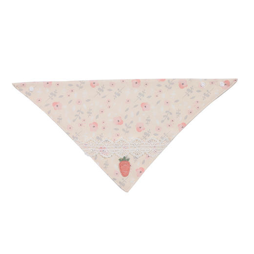 婴儿女蕾丝口水巾新生儿宝宝围嘴纯棉防水三角巾可爱公主款围兜七夕情人节 商品图4