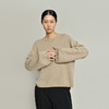 女士2021新款无染色纯山羊绒圆领阔袖套头衫 商品缩略图0