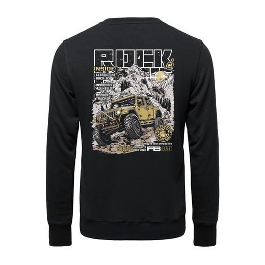 OFFROAD ROCK新款 NMT-1691圆领毛圈宽松运动个性休闲卫衣 商品图3