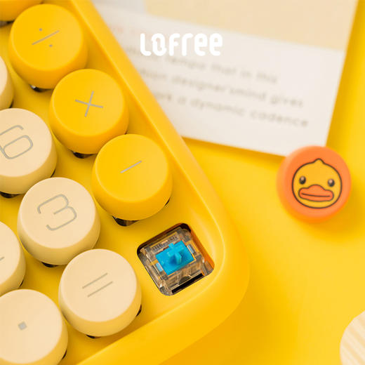 洛斐小黄鸭B.DUCK糖豆计算器EH113P会计专用女时尚可爱迷你便携财务办公个性创意无线机械轴 商品图4