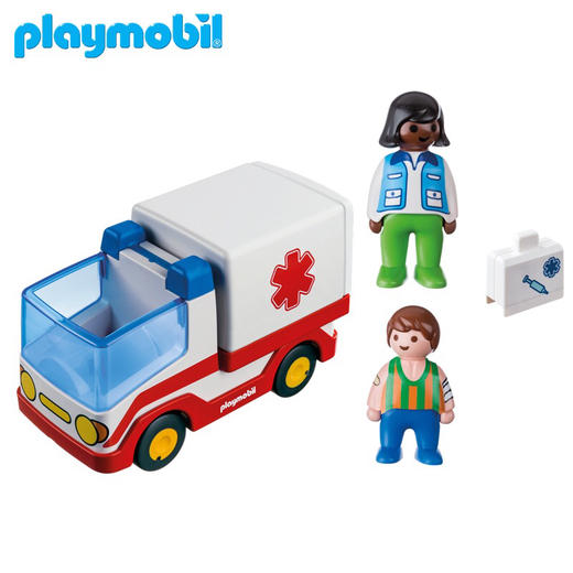 摩比世界playmobil 摩比世界 婴幼儿系列 救护车9122 商品图6