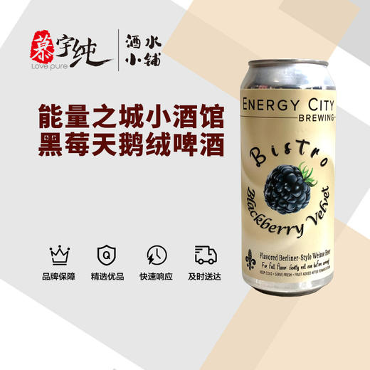 能量之城小酒馆-黑莓天鹅绒啤酒 商品图0