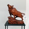 牛气冲天-大°做旧黄杨摆件 商品缩略图0