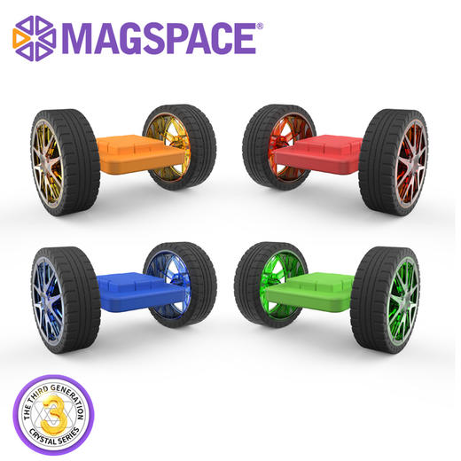 T MAGSPACE水晶三代磁力片积木风火轮 商品图3