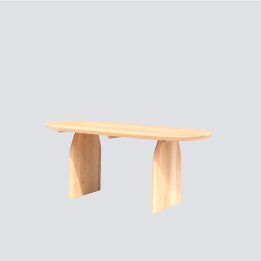 NS家居nsfurniture进口浅色/深色实木椭圆餐桌NSDT-OVAl-180-OAK/ACACIA 商品图1