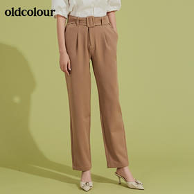 oldcolour秋季腰带小脚裤女BM31073036