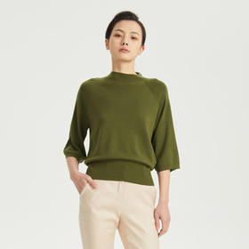 CARA简约宽松针织衫KC211MKR0006C1