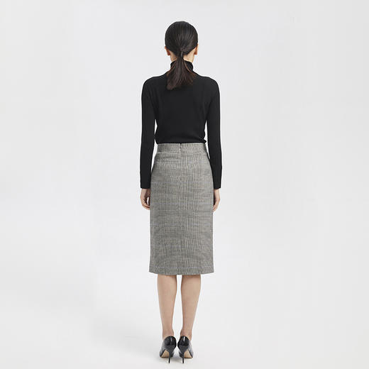 CARA气质通勤千鸟格半裙KC203MWS0028G1 商品图2