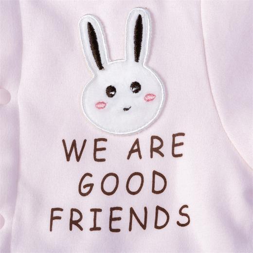 贝贝怡女宝宝婴儿夹棉加厚保暖连体衣哈衣爬服214L488
 商品图8