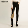 oldcolour秋季修身显瘦百搭小黑裤休闲长裤M32073220 商品缩略图0