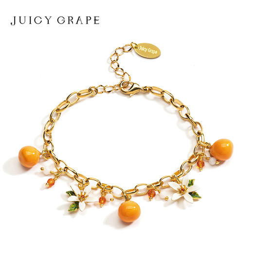 Juicy Grape柑橘栀子花手链女夏甜美可爱清新甜饰品闺蜜女友礼物 商品图0