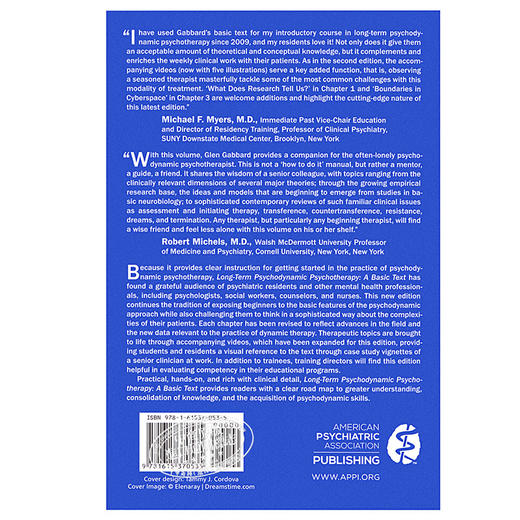 【中商原版】长程心理动力学心理治疗 基础读本 英文原版 Long Term Psychodynamic Psychotherapy Glen O Gabbard 商品图1