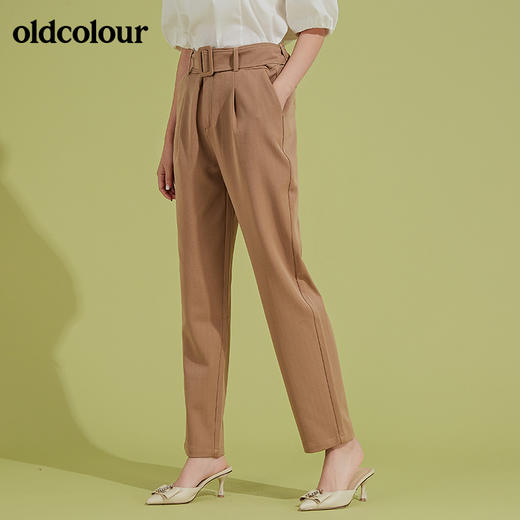 oldcolour秋季腰带小脚裤女BM31073036 商品图1