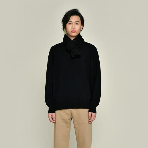 男女同款2021新款羊毛混纺圆领套头衫 商品图3