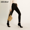 oldcolour秋季修身显瘦百搭小黑裤休闲长裤M32073220 商品缩略图4