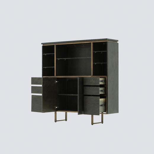 NS家居nsfurniture进口实木餐边柜书柜NSCB-SAN L04 商品图2