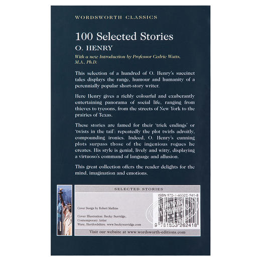 【中商原版】欧亨利100篇短故事 英文原版小说故事  100 Selected Stories O.Henry 英文原版书 英语学习阅读资料 世界经典名书 商品图1