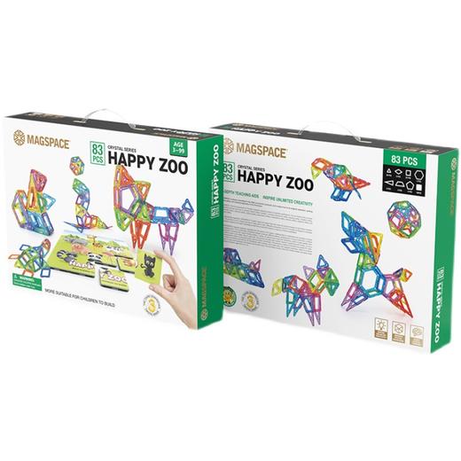 MAGSPACE摩可立水晶磁力片83片动物园套装 商品图4