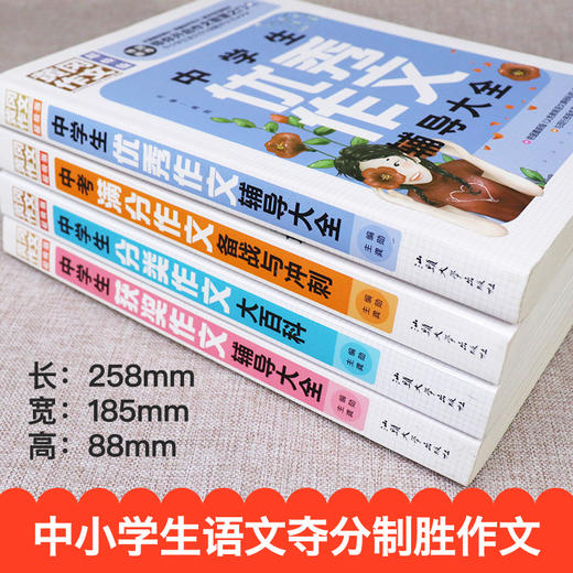 全套四册 中考满分作文大全 初中生课外阅读书籍正版老师推荐经典书目 适合中学生初一二三读的畅销书读物小说 七八九年级必读名著 商品图1