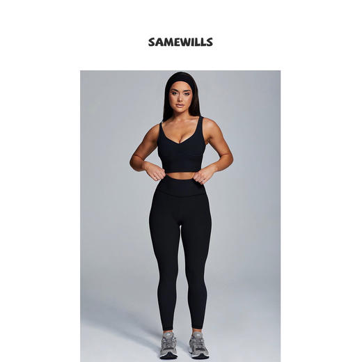 【授权商品】404欧美运动健身裤超大弹力加厚纯色无缝一体打底裤瑜伽裤秋冬新【214404】 商品图1