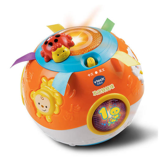 VTech伟易达趣味欢乐转转球不倒翁婴幼儿学爬行宝宝声光互动玩具 商品图5