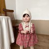 婴儿连体衣纯棉春秋连衣裙格子哈衣裙包屁裙衣爬服秋装婴童服饰 商品缩略图1