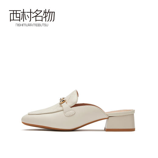 西村名物2021秋季款网红穆勒包头凉鞋外穿凉拖鞋女平底鞋12821 商品图3