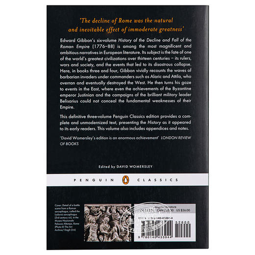 【中商原版】英文原版History of Decline&Fall of Roman Empire:v.2罗马帝国衰亡史2 爱德华吉本 商品图1