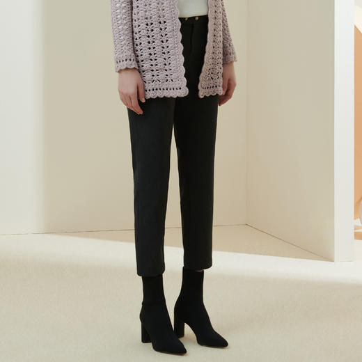 METTE2021年秋冬新品女士休闲九分裤时尚小个子直筒烟管妮子裤 商品图2