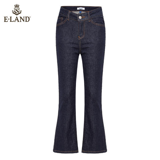 衣恋时尚复古直筒休闲牛仔裤EETJB49C8M 商品图4