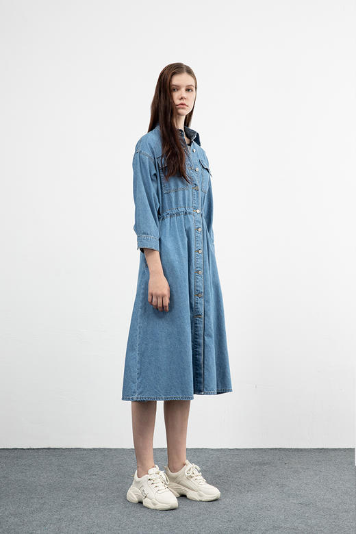 CARA时尚牛仔连衣裙KB213MD0001U1 商品图1