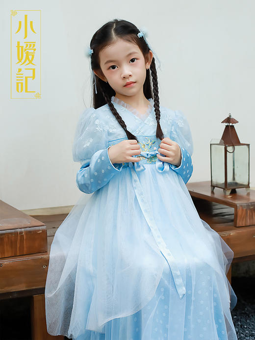 小嫒記【潋清辉】国潮中国风新中式高端童装洋气旗袍潋清辉 商品图5