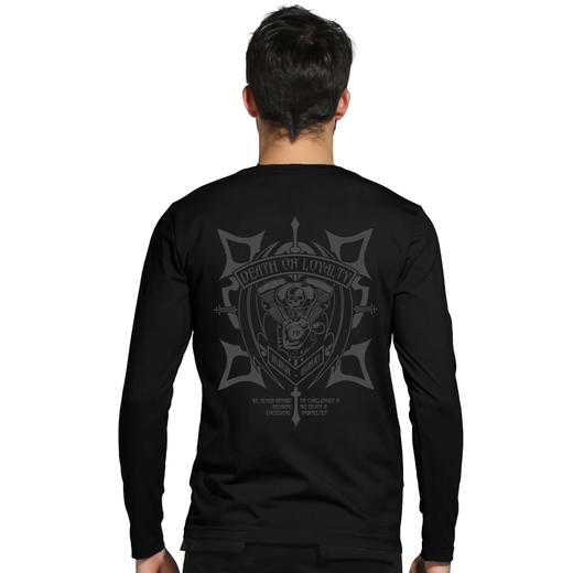 新款秋冬休闲个性弹力棉长袖运动印花T恤MOTORCYCLES机车 NMT-1688 商品图1