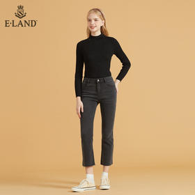 衣恋不规则裤脚设计感微喇牛仔裤EETJB49C3C