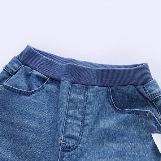 英氏-童衣类（秋）E1连梭长裤, 中牛仔蓝, 100CM 商品图1